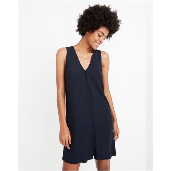 Madewell Heather Button Front Dress - Picture 1 of 14